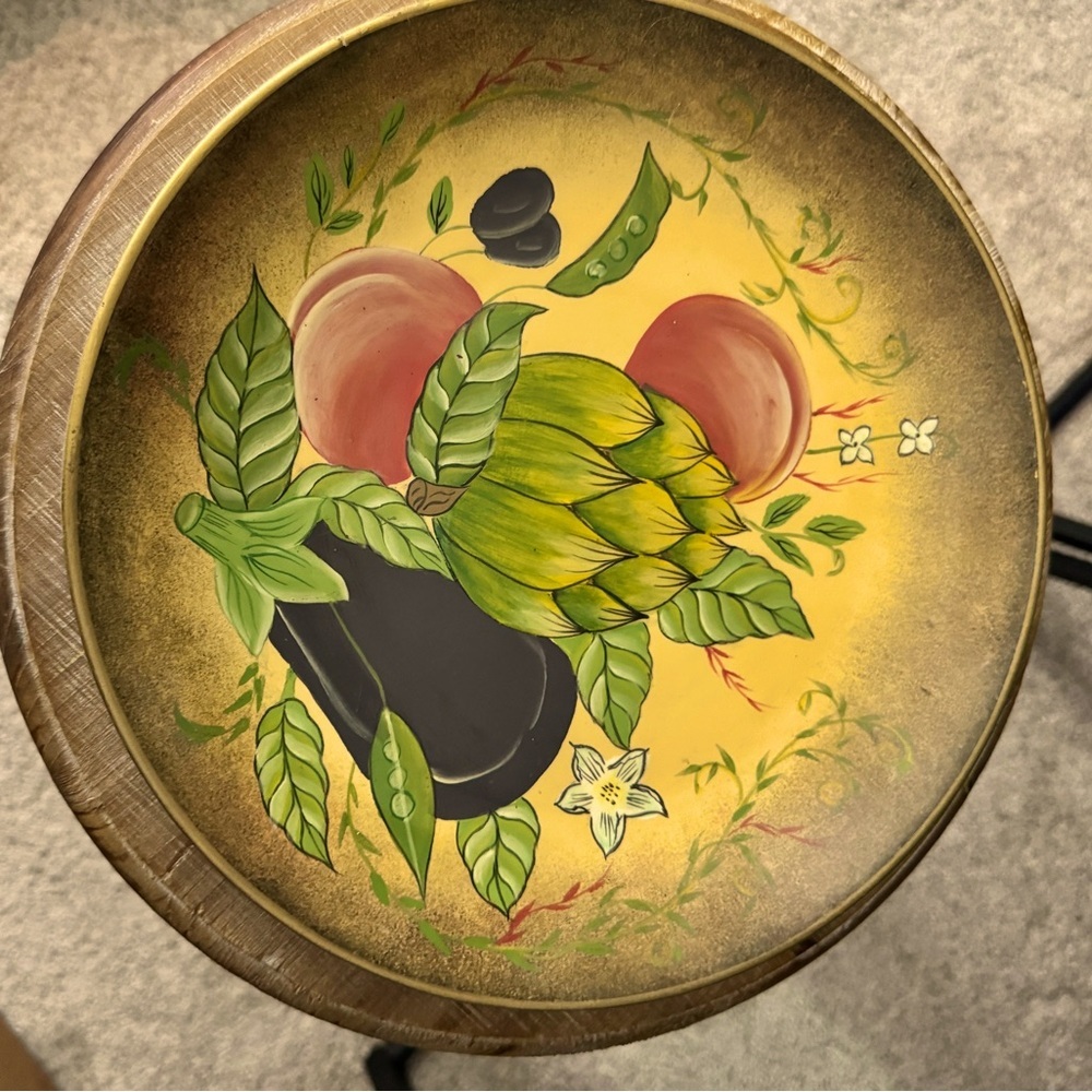 Hand-Painted Decorative garden plate